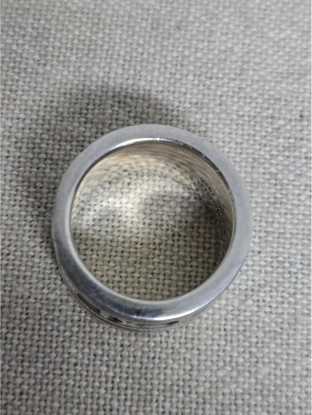 Vintage Tiffany & Co. Atlas Wide Band Ring 1995 Sterling Silver 925 Size 4.5 EUC - Picture 6 of 8
